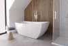 ScandiBath Molde wanna wolnostojąca 170x80cm + syfon klik-klak Q361S-1701